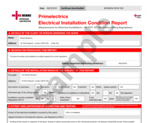 Commercial EICR Inspection London